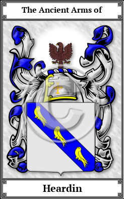 Heardin Family Crest Download (JPG) Book Plated - 600 DPI