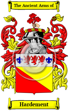 Hardement Family Crest Download (JPG) Heritage Series - 300 DPI