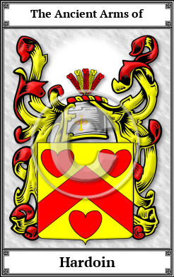 Hardoin Family Crest Download (JPG) Book Plated - 600 DPI