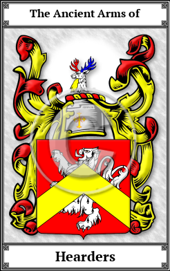 Hearders Family Crest Download (JPG)  Book Plated - 150 DPI