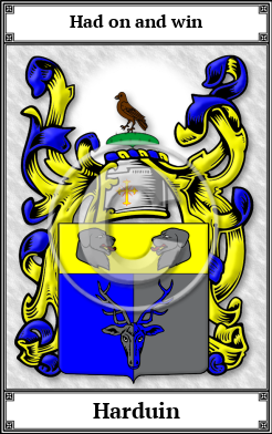 Harduin Family Crest Download (JPG)  Book Plated - 150 DPI