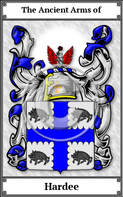 Hardee Family Crest Download (JPG)  Book Plated - 150 DPI