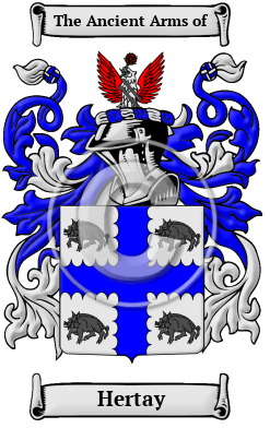 Hertay Family Crest/Coat of Arms