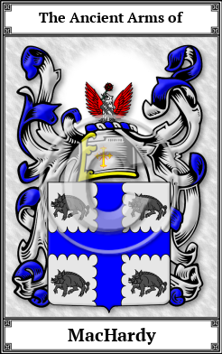 MacHardy Family Crest Download (JPG)  Book Plated - 150 DPI