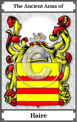 Haire Family Crest Download (JPG)  Book Plated - 150 DPI