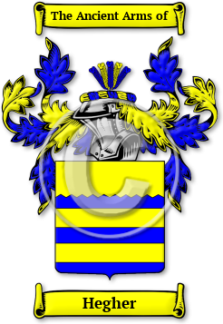 Hegher Family Crest Download (jpg) Legacy Series - 150 DPI