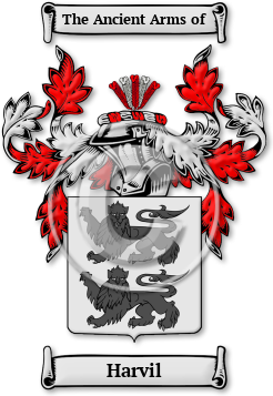 Harvil Family Crest Download (jpg) Legacy Series - 150 DPI