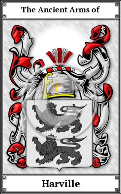 Harville Family Crest Download (JPG)  Book Plated - 150 DPI