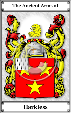 Harkless Family Crest Download (JPG)  Book Plated - 150 DPI