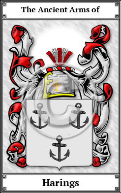 Harings Family Crest Download (JPG)  Book Plated - 150 DPI