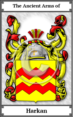 Harkan Family Crest Download (JPG)  Book Plated - 150 DPI