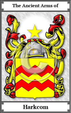 Harkcom Family Crest Download (JPG)  Book Plated - 150 DPI