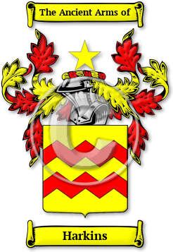 Harkins Family Crest Download (jpg) Legacy Series - 150 DPI
