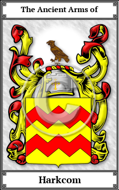 Harkcom Family Crest Download (JPG)  Book Plated - 150 DPI