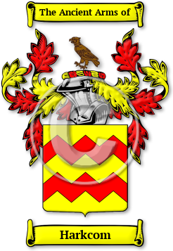 Harkcom Family Crest Download (jpg) Legacy Series - 150 DPI