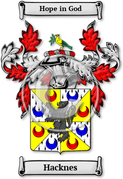 Hacknes Family Crest Download (jpg) Legacy Series - 150 DPI