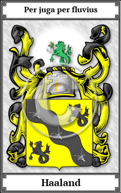 Haaland Family Crest Download (JPG) Book Plated - 600 DPI