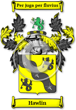 Hawlin Family Crest Download (jpg) Legacy Series - 150 DPI