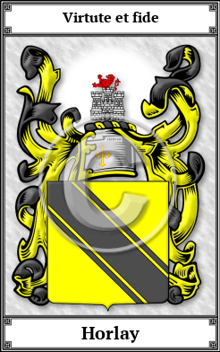 Horlay Family Crest Download (JPG)  Book Plated - 150 DPI