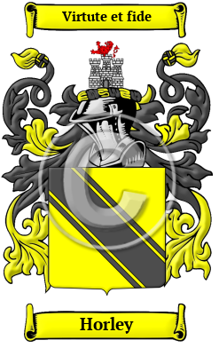 Horley Family Crest/Coat of Arms