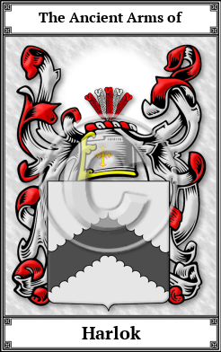 Harlok Family Crest Download (JPG)  Book Plated - 150 DPI
