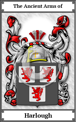 Harlough Family Crest Download (JPG) Book Plated - 600 DPI