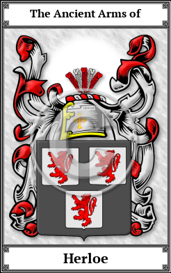 Herloe Family Crest Download (JPG)  Book Plated - 150 DPI