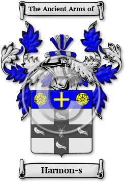 Harmon-s Family Crest Download (jpg) Legacy Series - 150 DPI