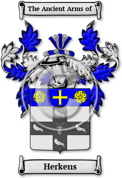 Herkens Family Crest Download (jpg) Legacy Series - 150 DPI