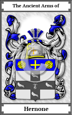 Hernone Family Crest Download (JPG)  Book Plated - 150 DPI