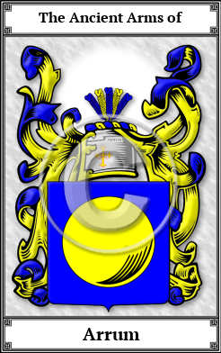 Arrum Family Crest Download (JPG)  Book Plated - 150 DPI