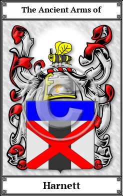 Harnett Family Crest Download (JPG) Book Plated - 600 DPI