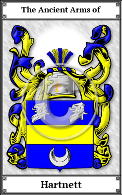Hartnett Family Crest Download (JPG)  Book Plated - 150 DPI