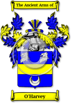 O'Harvey Family Crest Download (JPG) Legacy Series - 600 DPI
