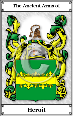 Heroit Family Crest Download (JPG) Book Plated - 600 DPI