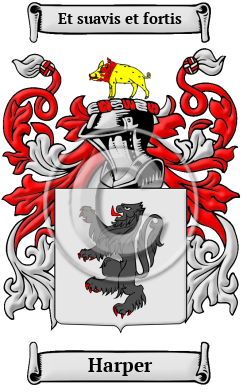 Harper Family Crest Download (JPG) Heritage Series - 600 DPI