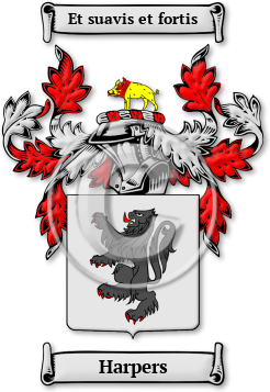 Harpers Family Crest Download (jpg) Legacy Series - 150 DPI