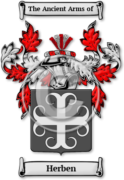 Herben Family Crest Download (jpg) Legacy Series - 150 DPI