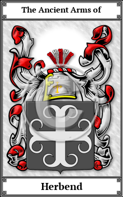 Herbend Family Crest Download (JPG)  Book Plated - 150 DPI