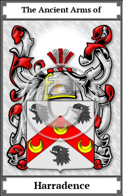 Harradence Family Crest Download (JPG)  Book Plated - 150 DPI
