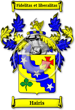 Hairis Family Crest Download (jpg) Legacy Series - 150 DPI