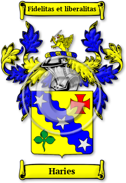 Haries Family Crest Download (JPG) Legacy Series - 600 DPI