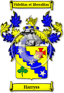 Harryss Family Crest Download (jpg) Legacy Series - 150 DPI