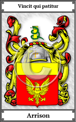 Arrison Family Crest Download (JPG)  Book Plated - 150 DPI