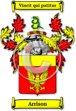 Arrison Family Crest Download (jpg) Legacy Series - 150 DPI