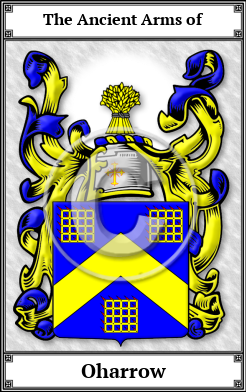 Oharrow Family Crest Download (JPG)  Book Plated - 150 DPI