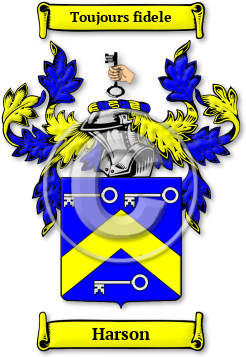 Harson Family Crest Download (jpg) Legacy Series - 150 DPI