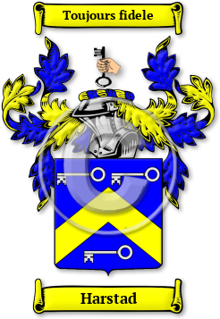 Harstad Family Crest Download (jpg) Legacy Series - 150 DPI