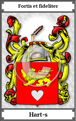 Hart-s Family Crest Download (JPG) Book Plated - 600 DPI