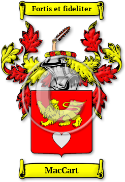 MacCart Family Crest Download (jpg) Legacy Series - 150 DPI